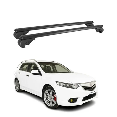 Portaequipajes de techo bloqueable para Acura TSX Sport Wagon 2011-2014 negro Foto 1 de 4