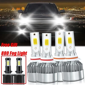 LED Headlight Hi/Lo Beam Fog Light Bulb For Chevy Silverado 2500 HD 2001-2002 - Picture 1 of 11