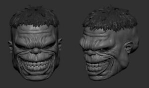 Immortal Hulk head sculpt 1:12 6inch GI joe, mezco, Marvel legend, black series
