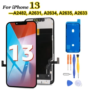 For iPhone 13 LCD Display Screen Replacement Touch Digitiser Assembly with Frame - Picture 1 of 20