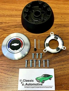 Kit de instalación de volante Comfort Grip o madera Camaro Chevelle Nova de 3 radios - Imagen 1 de 12