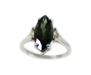 19. Jh. Antik 23⁄4 Karat grüner Turmalin + Ring: mittelalterlicher Schamane mystische Meditation Edelstein - Bild 1 von 11