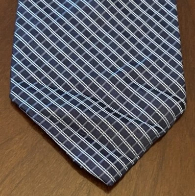 Corbata de cuello vintage Jones New York azul 100 % seda importada para hombre hecha en EE. UU. Foto 1 de 4