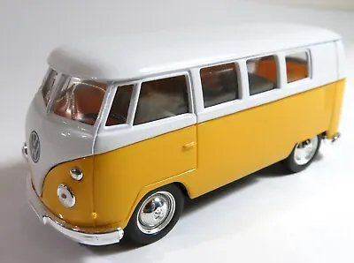 Welly 1/24 - 9784w 1962 Volkswagen Classical Bus - Yellow / White • 35.83$
