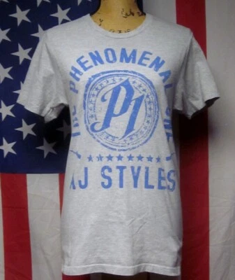 Camiseta pequeña AJ STYLE juniors WWE camiseta angustiada lucha libre cruda OC Club  Foto 1 de 3
