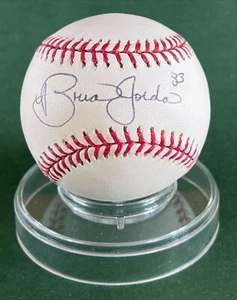 BRIAN JORDAN #33 AUTOGRAPHED SIGNED OFFICIAL MAJOR LEAGUE BASEBALL (OMLB) - Picture 1 of 2