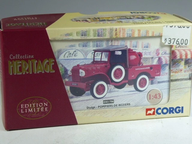 (SB-90) Corgi EX51706 Collection Heritage Dodge Pompiers de Beziers in OVP - Bild 1 von 1