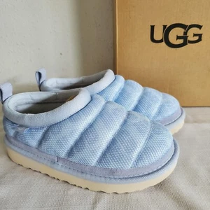 NEW LITTLE KIDS SIZE 12 SEAFLOW BLUE UGG TASMAN LTA LOAFERS SLIPPERS PUFF UPPERS - Picture 1 of 7