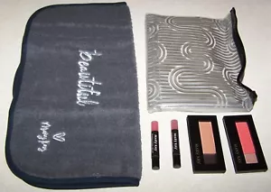 Mary Kay Travel Makeup Minis w/ Cosmetic Bag & MK Towel Blush Eyes Lip Gloss - Picture 1 of 5