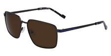 Zeiss ZS23124S Sunglasses Men Satin Dark Ruthenium Square 57 New 100% Authentic