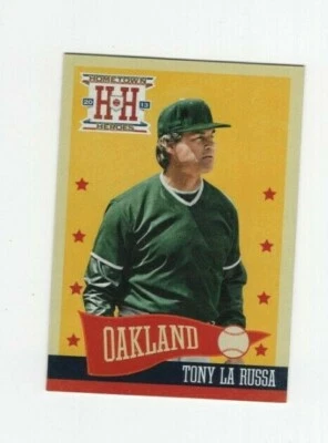 2013 Panini Hometown Heroes Baseball TONY LA RUSSA OAKLAND ATHLETICS #198 - Image 1 of 3