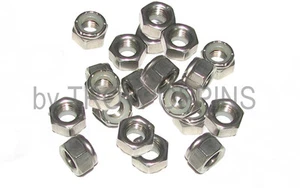 20-SS 5/16"-24 TUERCAS DE BLOQUEO HEXAGONALES NYLOC NAILON FINO SUJETADOR ACERO INOXIDABLE HERRAJES - Imagen 1 de 1