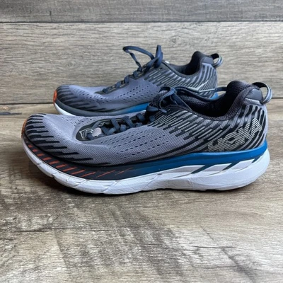Hoka One One Clifton 5 1093755 FGEB Hombres EE. UU. 8.5 Zapatos para Correr Gris Tenis Foto 1 de 4