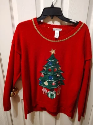 Suéter de Navidad REFERENCE POINT XL Rojo Iluminado - Las luces no funcionan Foto 1 de 4