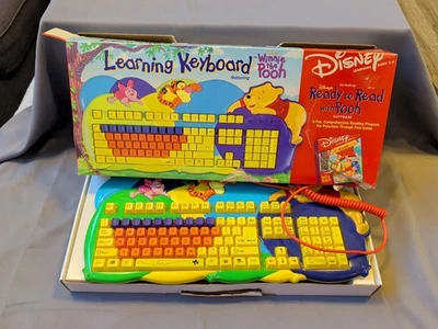 Teclado Microsoft de aprendizaje Disney Winnie The Pooh Tigger Piglet DS KB10 con caja Foto 1 de 4