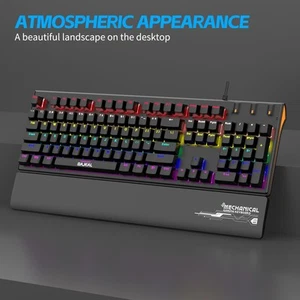 Manuelle Messabweichung Gaming Tastatur Mechanische Tastatur Kompaktes Design - Afbeelding 1 van 9