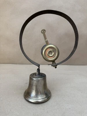 ANTIQUE ARCHITECTURAL COUNTRY CANDY STORE SPRING DOOR BELL BRACKET HARDWARE HOME - Image 1 of 4