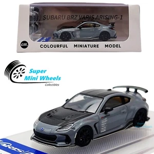 CM-Model 1:64 Subaru BRZ Varis Arising-1 Gray with extra wheels - Picture 1 of 6