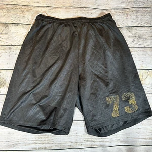 Short Allsport Athletic noir maille adulte taille 2XL années 90 fabriqué aux USA n° 73 rétro - Photo 1/14