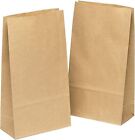 Brown Paper Bags Recycled Kraft Paper Bag For Food (9X16x5 Cm) 100 Pack