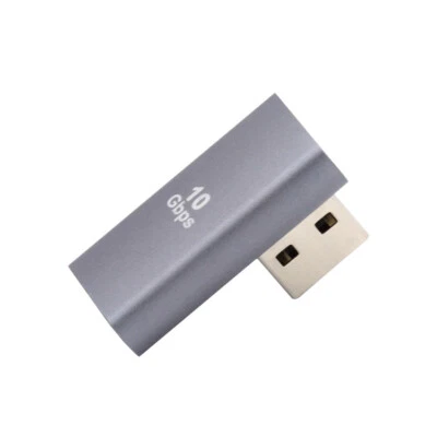 Low Profile 90 Degree Right Angled Type USB 3.0 Male to Female Extension Adapter - Image 1 of 4