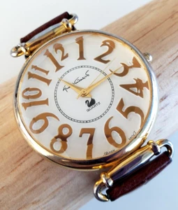 Orologio Vintage Gloria Vanderbilt Swarovski Cristallo Tono Oro Donna Quarzo Batteria Nuova - Foto 1 di 15