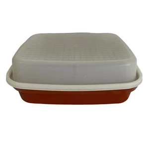 Tupperware Large Season Serve Marinade Container Red 1294 Meat 1295 Sheer - Picture 1 of 12