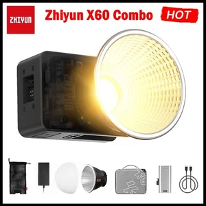 ZHIYUN MOLUS Combo X60 60W LED Videoleuchte Bi-Color COB Taschenbeleuchtung App - Bild 1 von 11
