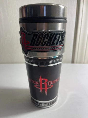 Houston Rockets Mugzie NBA  Travel Tumbler Coffee Mug Cup Cover