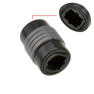 Optischer TOSLink Gold Kupplung Buchse auf Buchse Adapter/Tischler - Bild 1 von 4