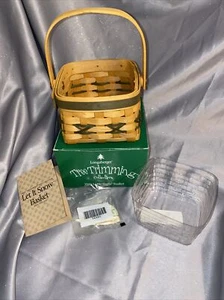 Longaberger Tree Trimming Collection 2000 Let It Snow Basket w/accessories NIB - Bild 1 von 9