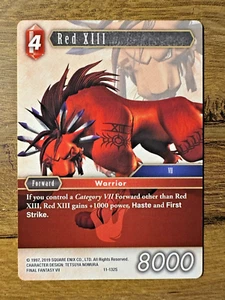 Final Fantasy TCG Opus 11 - Red XII 11-132S *NON-FOIL* Starter Trading Card FF7 - Picture 1 of 2