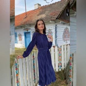 NEW Textured Crewneck Dress Midi Dress NO BELT XL - Picture 1 of 4