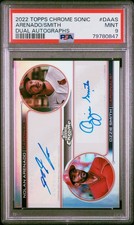 2022 Topps Chrome Sonic Nolan Arenado Ozzie Smith Dual Auto /20 PSA 9 POP 1