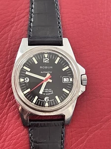 Ancienne Montre De Plongée Automatic ROBUR 200 Mètres - Bild 1 von 16