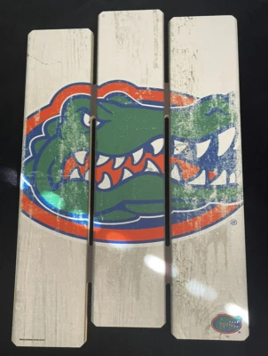 Letrero de valla de madera interior Florida Gators UF NCAA WinCraft 17,5 x 11 Foto 1 de 2