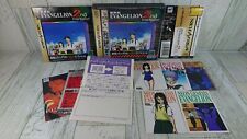 Sega Saturn Neon Genesis Evangelion 2nd impression Japan version USED Obi ＆ Card