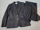 VTG Pendleton Suit Women's 8 Petite Blazer 6 Slacks Virgin Wool USA Business