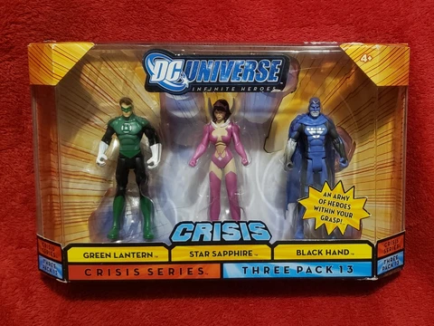 DC Universe Infinite Heroes 3 Pack Green Lantern Star Sapphire & Black Hand  New Cover