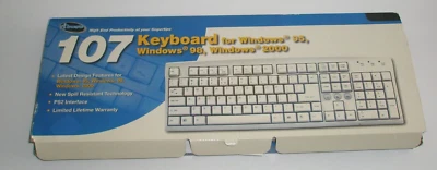 iConcepts 107 Keyboard for Windows 95 98 2000 PS2 Interface  Please Read - Image 1 of 4