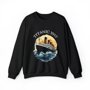 Titanic Sweatshirt - Heavy Blend Crewneck - Ethical US Cotton - Picture 1 of 30