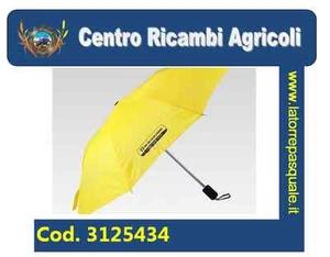 3125434 GELBER TRAGBARER REGENSCHIRM MIT LOGO "NEW HOLLAND CONSTRUCTION" - Bild 1 von 3
