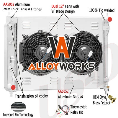 3 Row Radiator Shroud Fan Relay Fit 10-15 Chevy Captiva Sport 08-10 Saturn Vue Foto 1 de 4