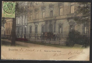 BRUXELLES- ""PALAIS DU PRINCE ALBERT"" BELGIO A COMPOSTELA- HABANA 1902 - Foto 1 di 3