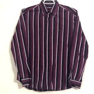 Mehrfarbig gestreiftes Medium Herrenhemd von Roccobarocco, Button-Down-Kragen - Bild 1 von 5