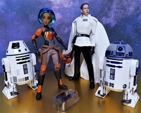 12" 1/6 Star Wars Action Figure Lot Sabine Wren R2D2 Elite Director Krennic !!!! Cover