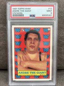 1987 Topps WWF Andre The Giant Sticker #17 - PSA 9 - Centered! New Case! 