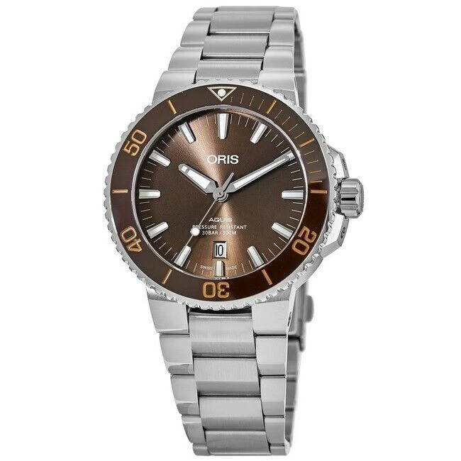 Oris Aquis Brown Men's Watch - 01 733 7730 4152-07 8 24 05PEB