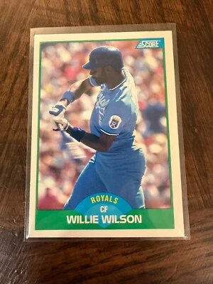 1989 Score - Willie Wilson #28 - Image 1 of 2