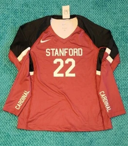 Stanford Cardinal Womens Medium Volleyball Jersey Shirt New Pullover Long Sleeve - Picture 1 of 11